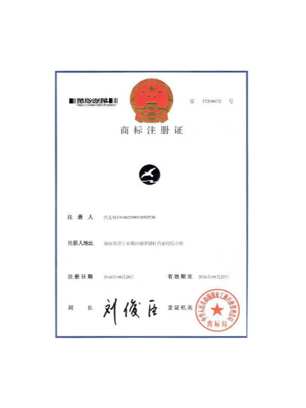 正翔-商標(biāo)注冊(cè)證書(shū)
