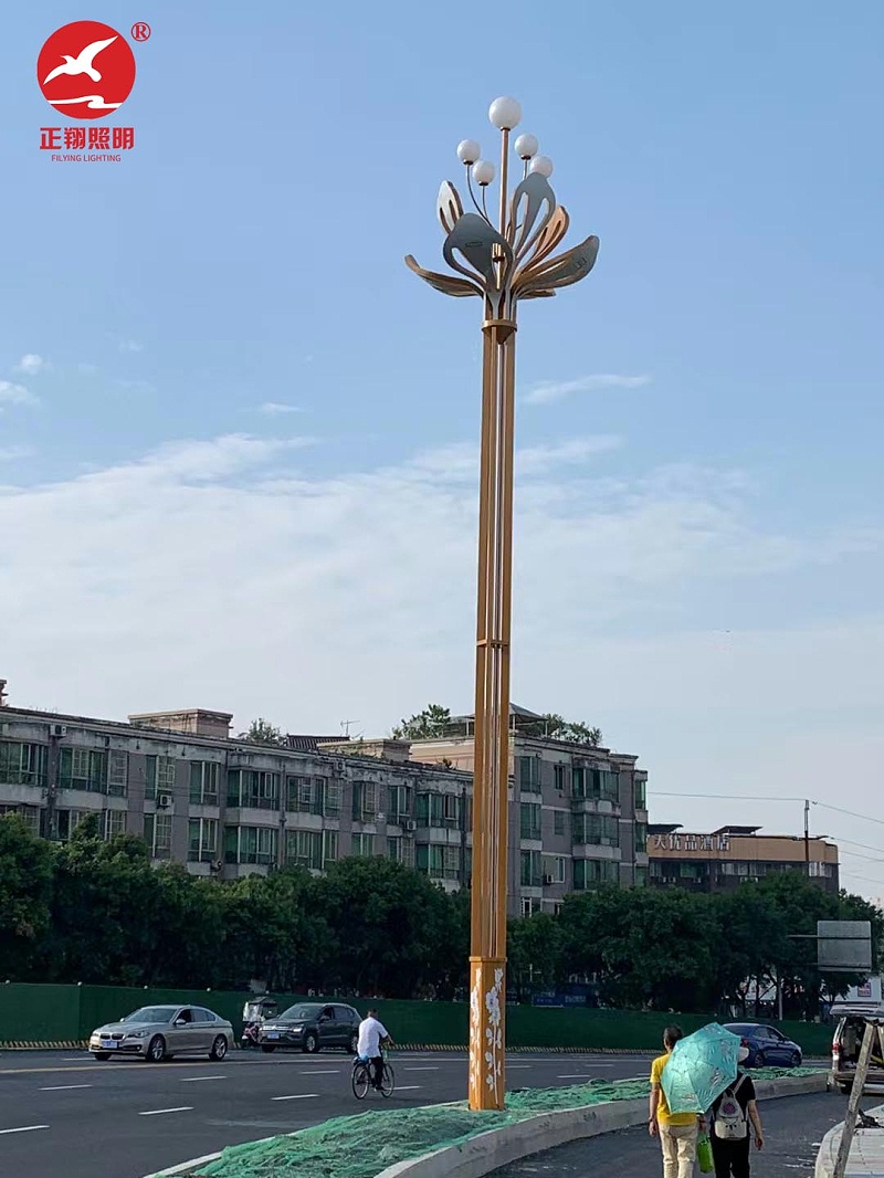 重慶市政道路玉蘭燈安裝